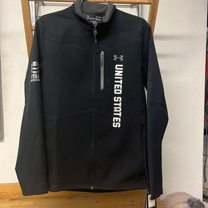 Under Armor UA CGI Shield Jacket Black USA Boxing Size Medium